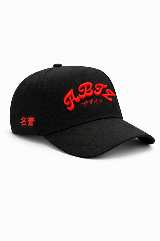Gorra ABTZ Clásica "HONOR" Negro/Rojo